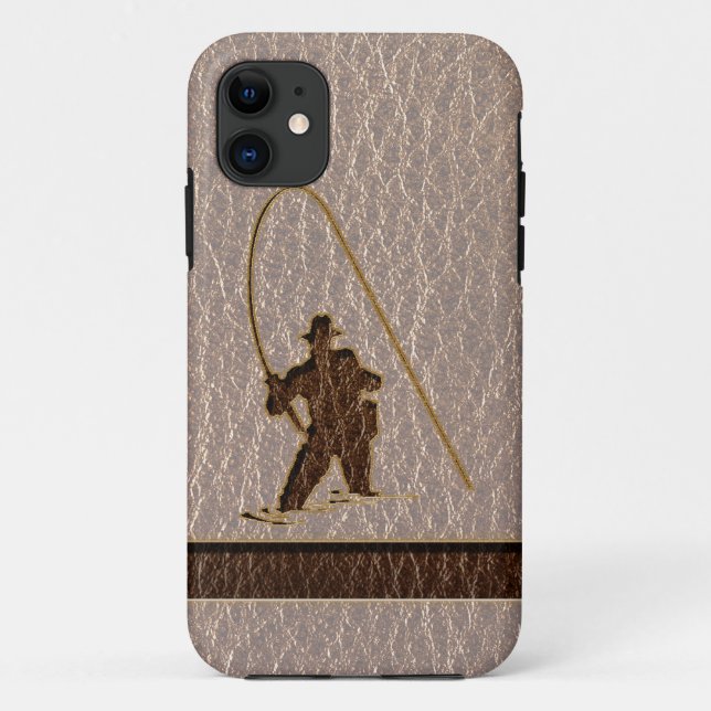 Leder-Blick Fischer weich Case-Mate iPhone Hülle (Rückseite)