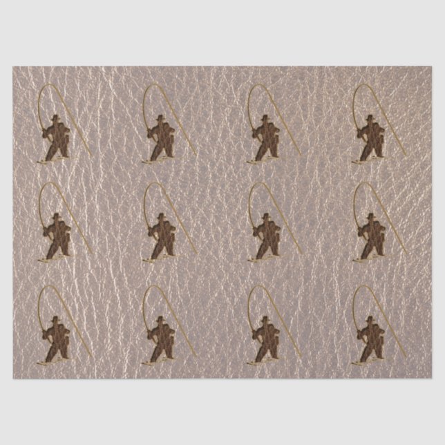 Leder-Blick Fischer weich Seidenpapier (Vorderseite)