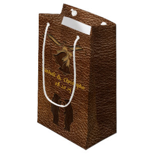 Leder-Blick Hochzeit Kleine Geschenktüte