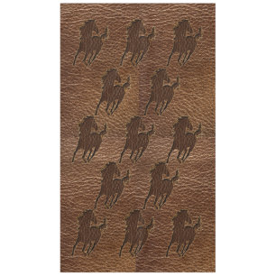 Leder-Blick Pferd Tischdecke