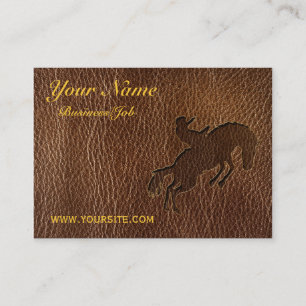 Leder-Blick Rodeo Visitenkarte