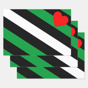 Leder Boi Stolzflagge Geschenkpapier Set