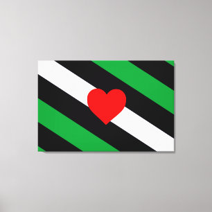 Leder Boi Stolzflagge Leinwanddruck
