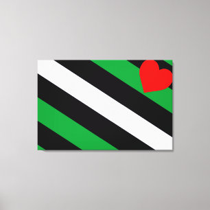 Leder Boi Stolzflagge Leinwanddruck