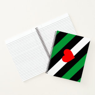 Leder Boi Stolzflagge Notizbuch