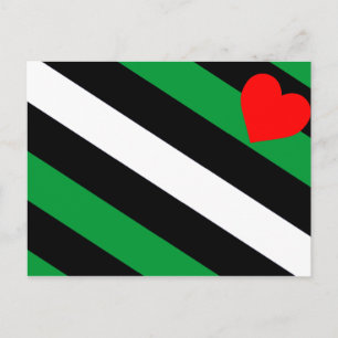 Leder Boi Stolzflagge Postkarte