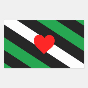 Leder Boi Stolzflagge Rechteckiger Aufkleber