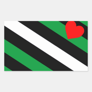 Leder Boi Stolzflagge Rechteckiger Aufkleber