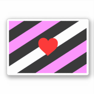 Leder-Girl-Pride-Flagge Aufkleber