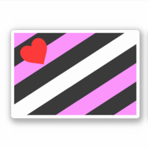 Leder-Girl-Pride-Flagge Aufkleber