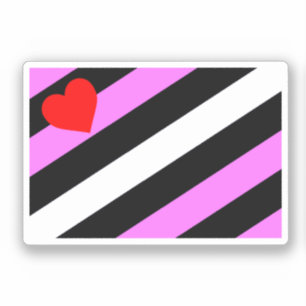 Leder-Girl-Pride-Flagge Aufkleber
