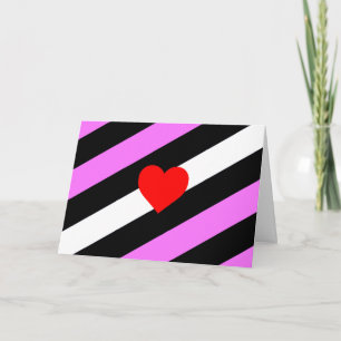 Leder-Girl-Pride-Flagge Feiertagskarte
