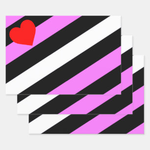 Leder-Girl-Pride-Flagge Geschenkpapier Set