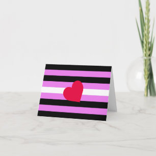 Leder-Girl-Pride-Flagge Karte