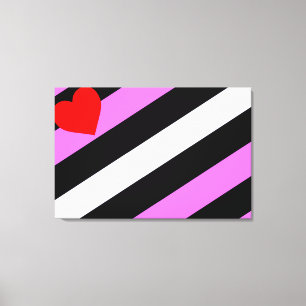 Leder-Girl-Pride-Flagge Leinwanddruck