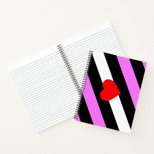 Leder-Girl-Pride-Flagge Notizbuch