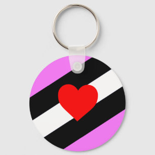 Leder-Girl-Pride-Flagge Schlüsselanhänger