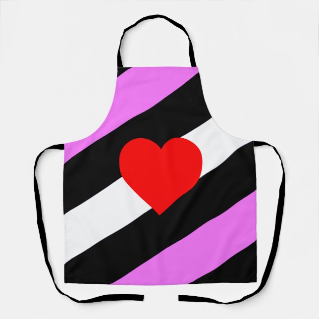Leder-Girl-Pride-Flagge Schürze (Vorderseite)