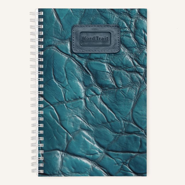 Leder-Look-Notebook - Ocean Blue Notizbuch (Vorderseite)