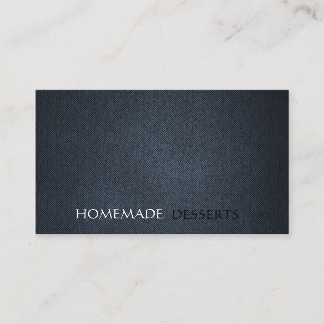 Leder minimalistisch visitenkarte (Vorderseite)