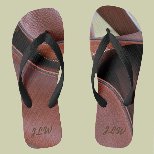 Leder ohne Reißverschluss Personalisiert mit Initi Flip Flops (Von Creator hochgeladen)