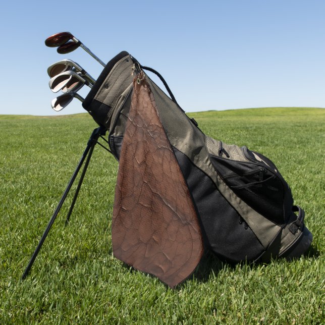 Leder-Optik Golfhandtuch (Gras)