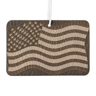 Leder-Optik USA-Flagge Dunkel Autolufterfrischer
