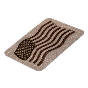 Leder-Optik USA-Flagge Soft Magnet