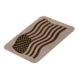 Leder-Optik USA-Flagge Soft Magnet
