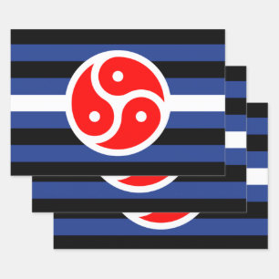 Leder-Praxis-Stolzflagge Geschenkpapier Set