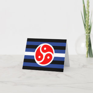 Leder-Praxis-Stolzflagge Karte