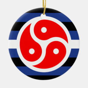 Leder-Praxis-Stolzflagge Keramik Ornament
