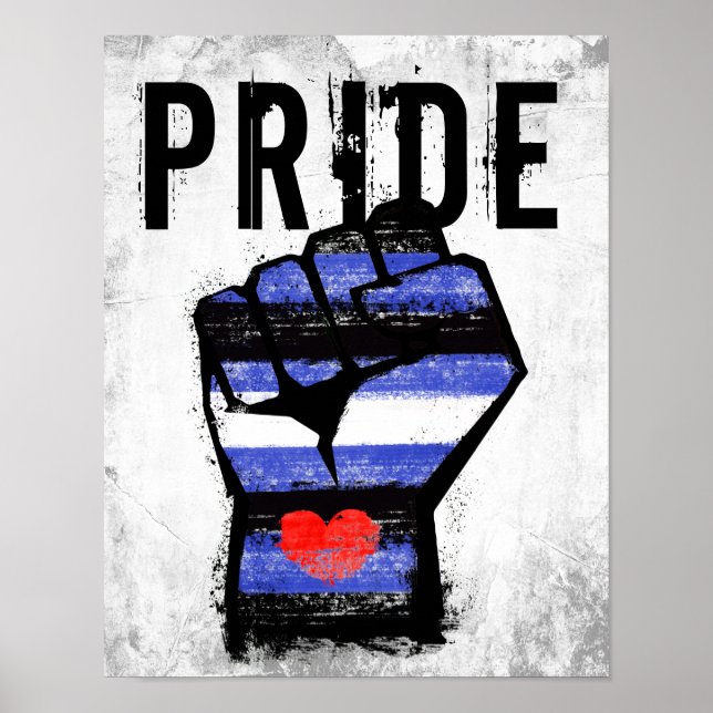 Leder Pride Faust Poster (Vorne)