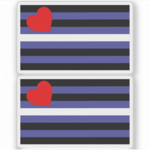 Leder-Pride-Flagge Aufkleber