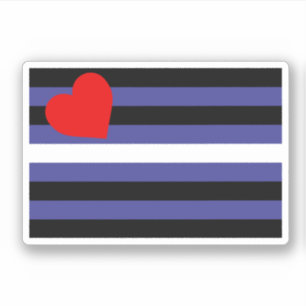 Leder-Pride-Flagge Aufkleber