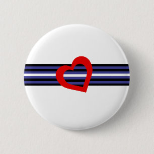 Leder-Pride-Flagge Button