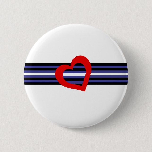 Leder-Pride-Flagge Button (Vorderseite)