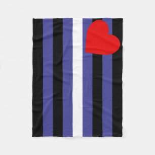 Leder-Pride-Flagge Fleecedecke