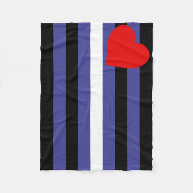 Leder-Pride-Flagge Fleecedecke (Vorderseite)
