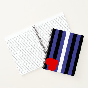 Leder-Pride-Flagge Notizbuch