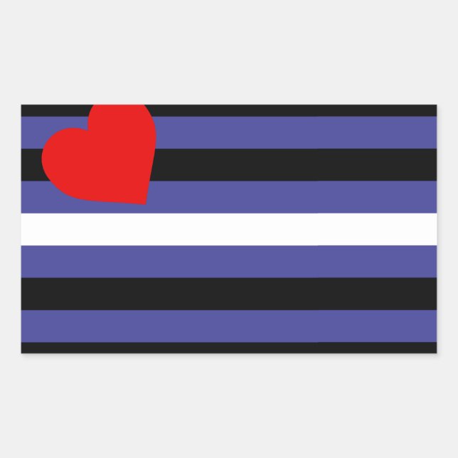 Leder-Pride-Flagge Rechteckiger Aufkleber (Vorderseite)