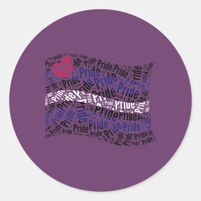 Leder-Pride-Flagge Runder Aufkleber (Vorderseite)