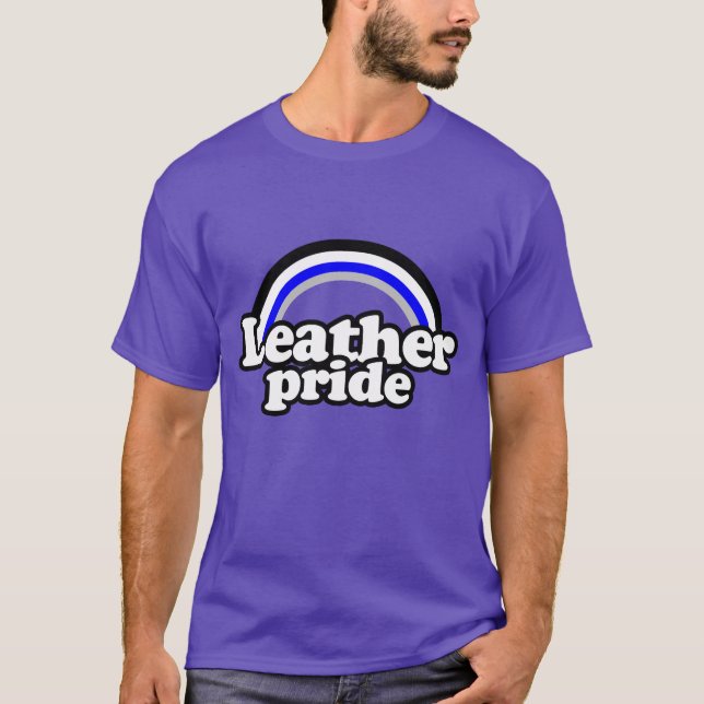Leder-Pride-Flagge T-Shirt (Vorderseite)