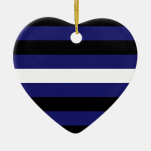 LEDER-PRIDE-STREIFEN-DESIGN KERAMIK ORNAMENT