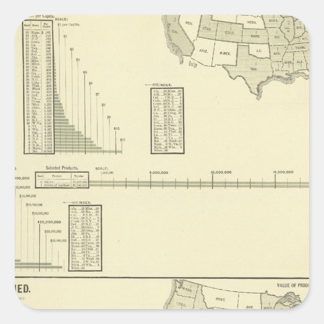 Leder Quadratischer Aufkleber (Vorderseite)