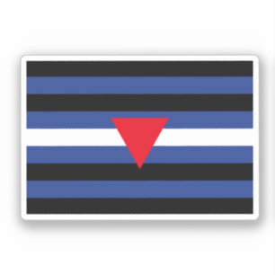 Leder Queer Pride-Flagge Aufkleber