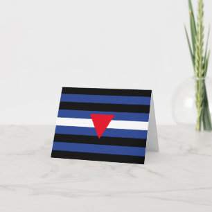 Leder Queer Pride-Flagge Dankeskarte