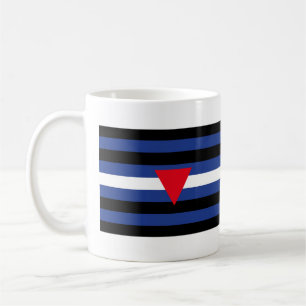 Leder Queer Pride-Flagge Kaffeetasse