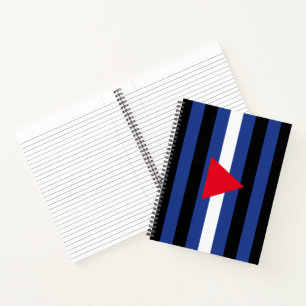 Leder Queer Pride-Flagge Notizbuch