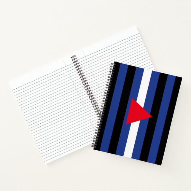 Leder Queer Pride-Flagge Notizbuch (Innenseite)